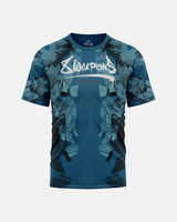 8 WEAPONS T-Shirt Functioneel Hit 2.0 - Marineblauw/Zwart