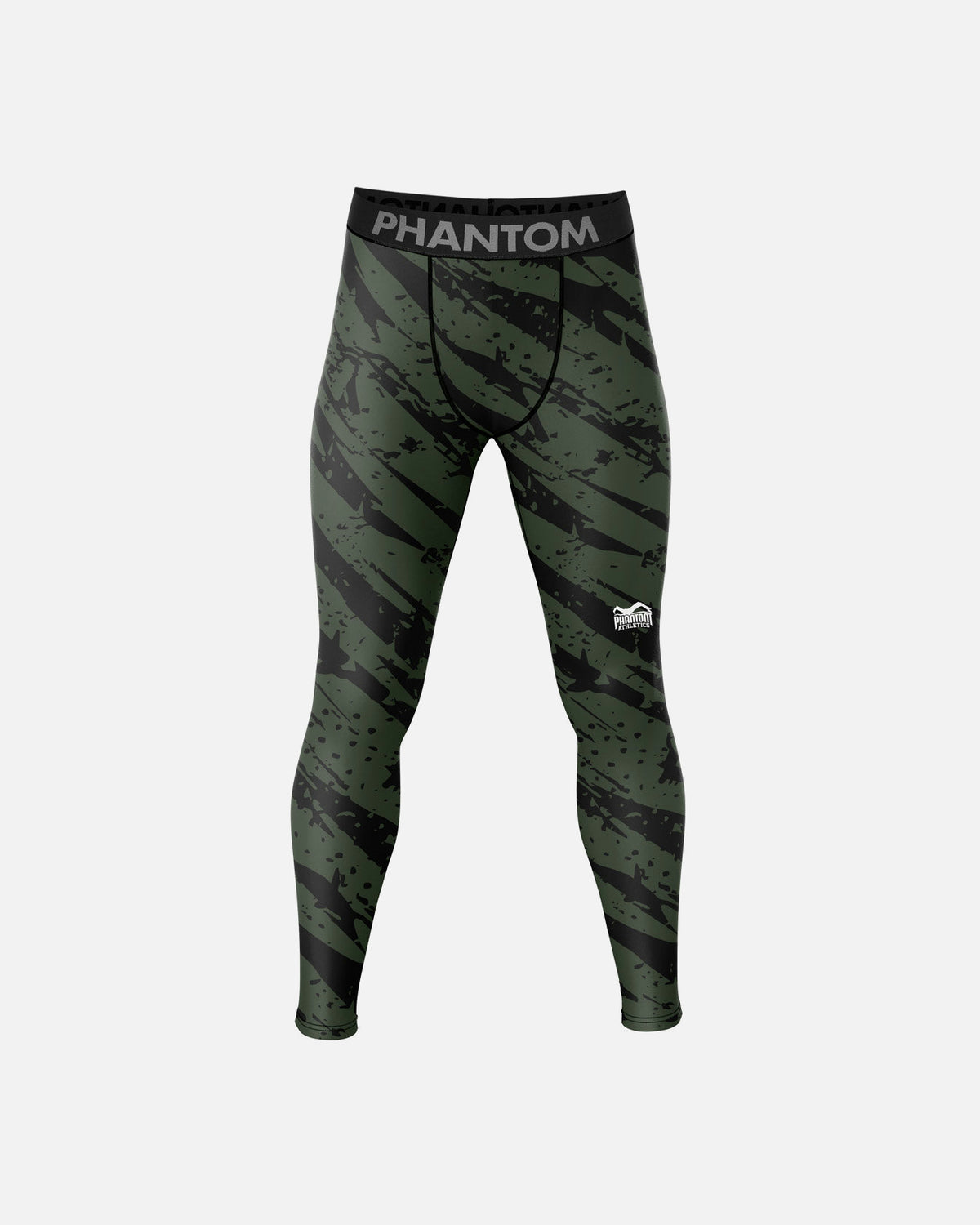 Phantom Athletics Compressie Shorts Camo Tiger - Legergroen