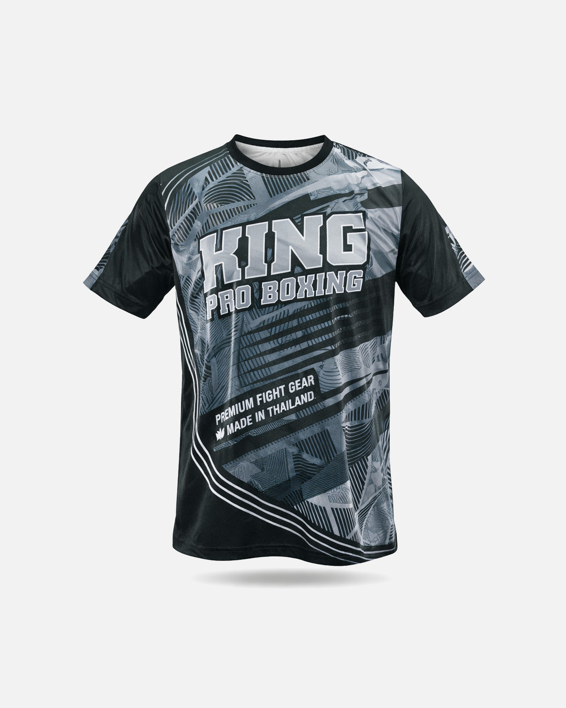 King Pro Boxing T-Shirt Flag Tee - Zwart
