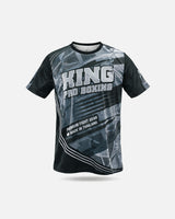 King Pro Boxing T-Shirt Flag Tee - Zwart