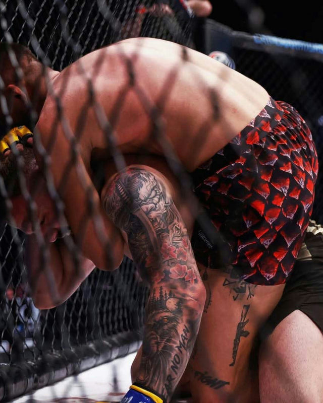 Phantom Athletics MMA Shorts Fusion - Red Dragon