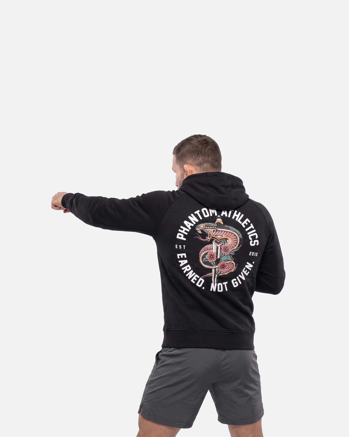 Phantom Athletics Hoodie Serpent - Zwart