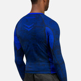 Rashguard Hayabusa Ranked Manga Comprida – Azul