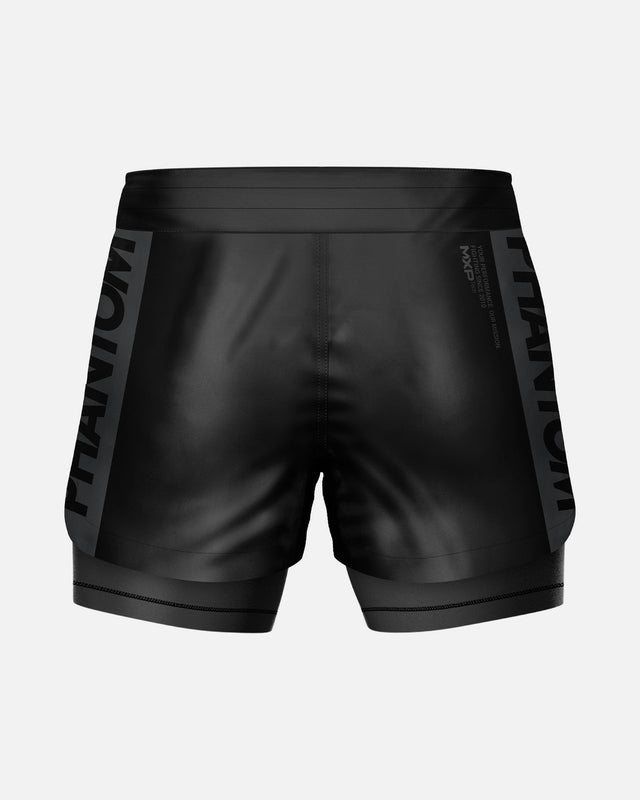 Phantom Athletics Kompressionsshorts Fusion 2in1 Apex – Sort/Grå