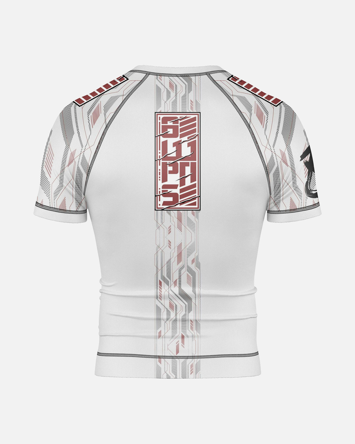 8 WEAPONS Rashguard Samurai 2.0 - Wit/Rood