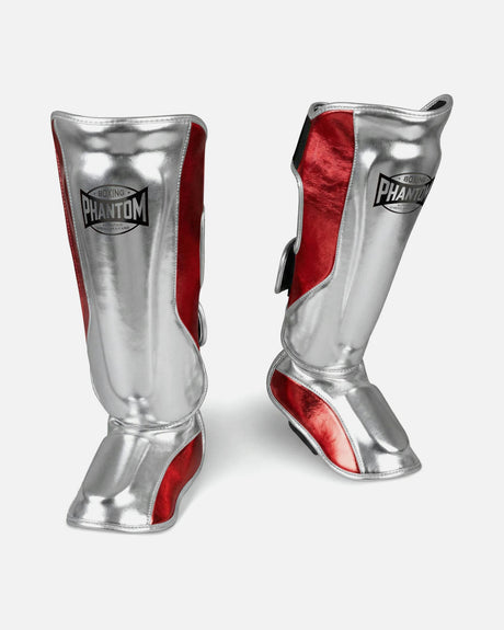 Caneleiras Phantom Athletics Mexico – Prata/Vermelho