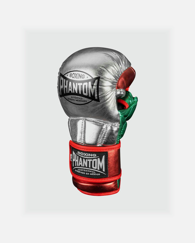 Phantom Athletics MMA-handskar Mexico – Silver/Grön/Röd