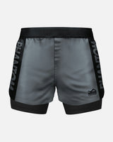 Phantom Athletics Compressie Shorts Fusion 2in1 Apex - Zwart/Grijs