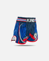King Pro Boxing Muay Thai Shorts Flag - Blauw