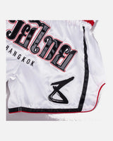 8 WEAPONS Muay Thai Shorts Bangkok - Wit/Zwart