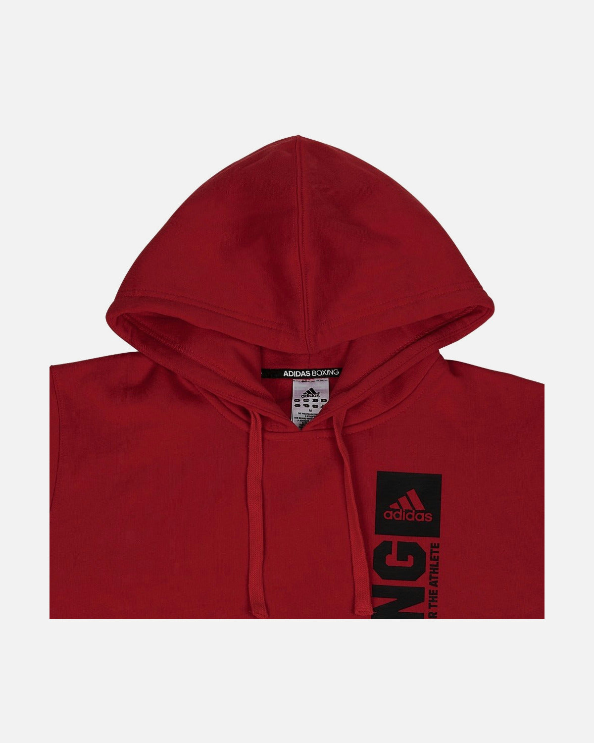 Sudadera Adidas Community Vertical Boxing – Rojo/Negro