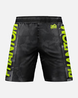 Phantom Athletics MMA Shorts EVO Neon - Zwart Camo/Neon