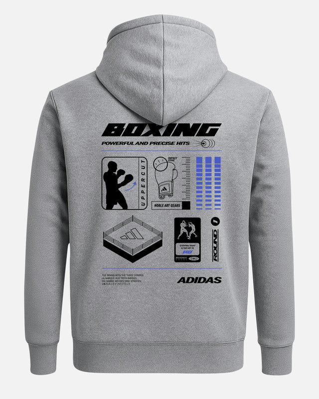Felpa Adidas Boxing Graphic Line – Grigia
