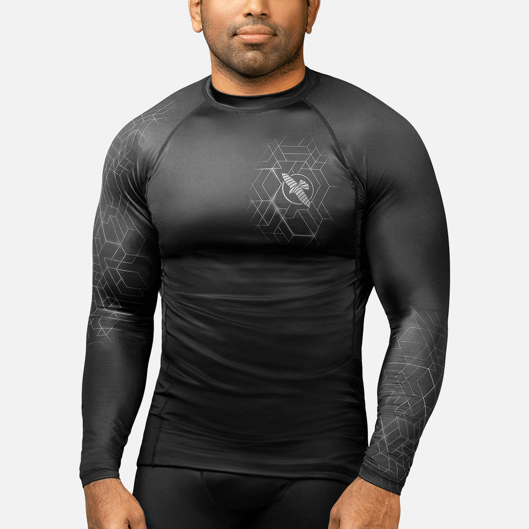 Hayabusa Rashguard Geo Lange Mouwen - Grijs