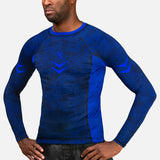 Rashguard Hayabusa Ranked Manga Comprida – Azul