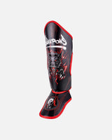8 WEAPONS Scheenbeschermers Beastial Wolf - Zwart/Rood