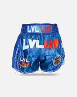 LVL UP Muay Thai Shorts Stadium - Blauw