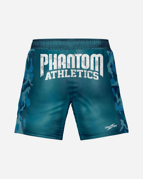 Pantaloni scurți MMA Phantom Athletics EVO Warfare – Marineblauw Camo
