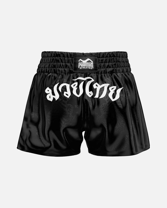 Phantom Athletics Muay-Thai-Shorts Sak Yant – Schwarz