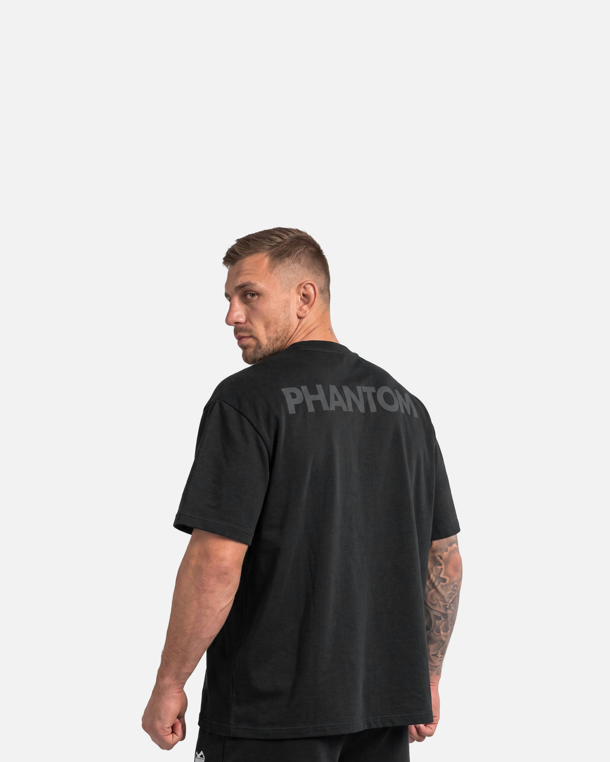 Phantom Athletics T-Shirt Oversize Blacked - Zwart