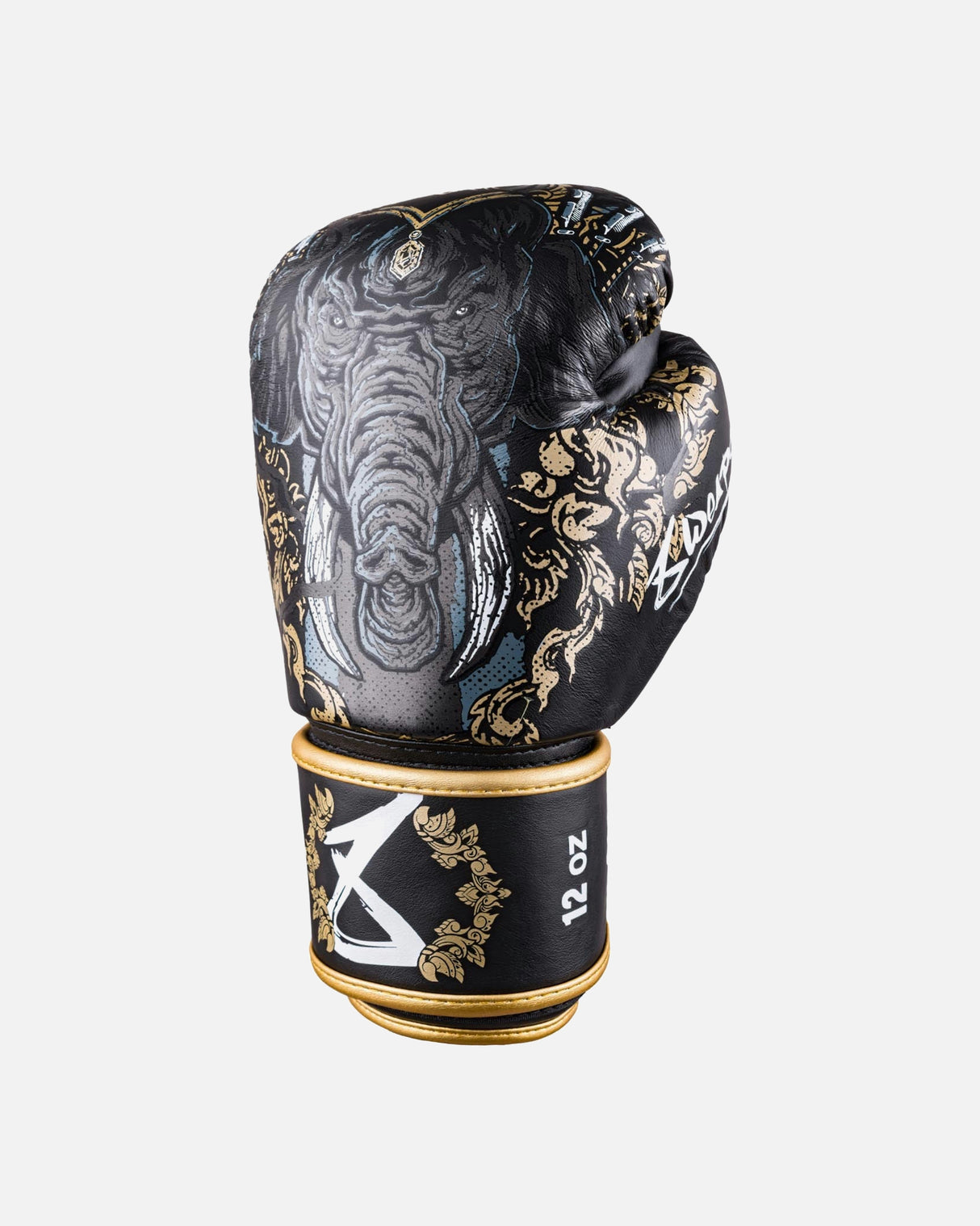 8 WEAPONS Bokshandschoenen Three Elephants 2.0 - Zwart/Goud