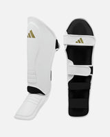 Adidas Schienbeinschoner Speed Thai Shin-n-Step – Weiß/Gold