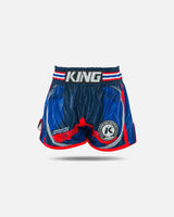 King Pro Boxing Muay Thai Shorts Flag - Blauw