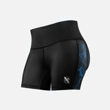 Hayabusa x UFC BJJ Compressie Shorts Dames - Zwart/Blauw