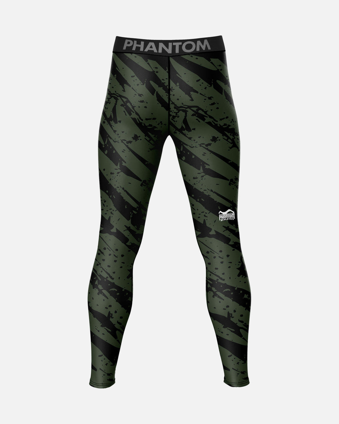 Phantom Athletics Compressie Shorts Camo Tiger - Legergroen