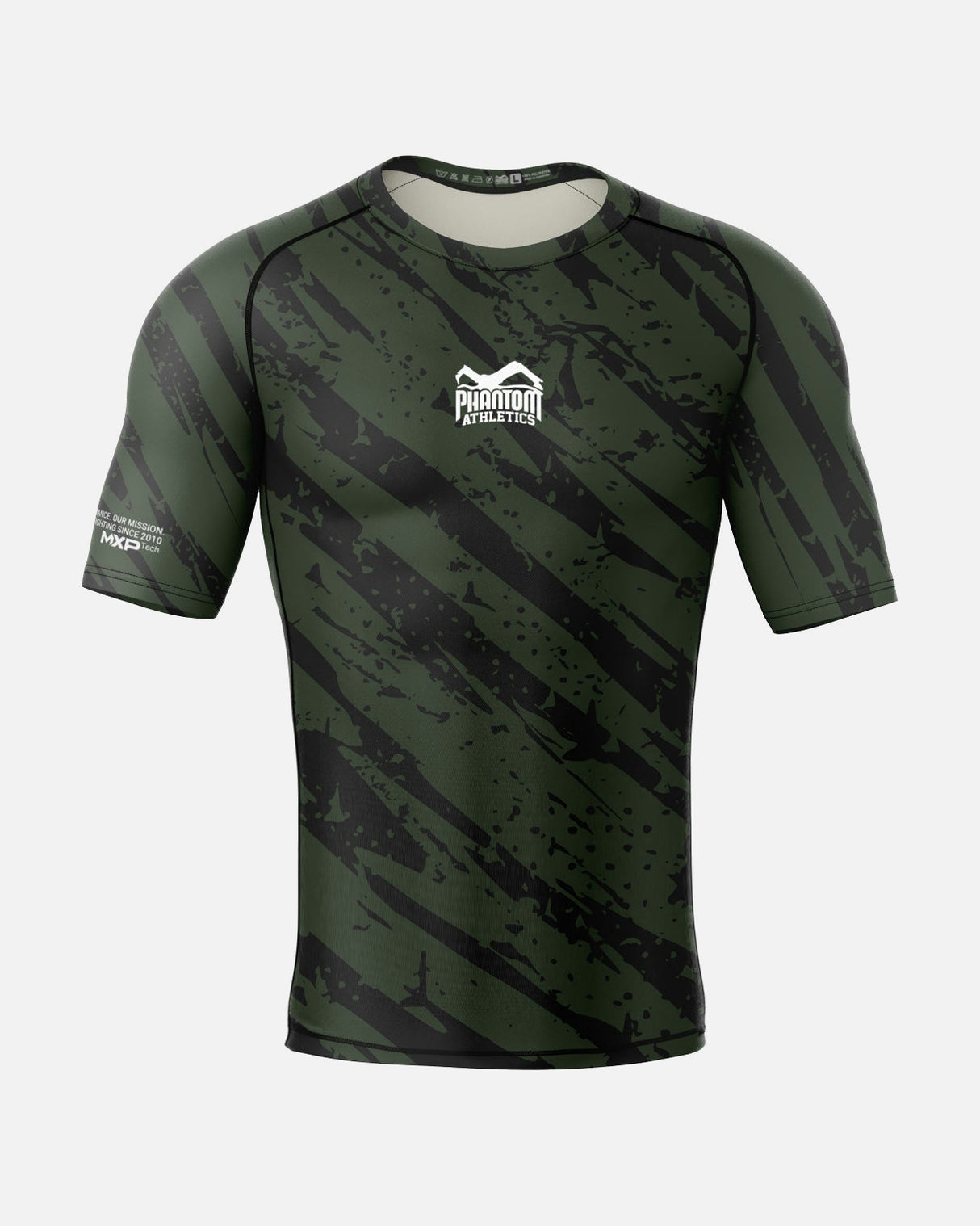 Phantom Athletics Rashguard EVO Camo Tiger - Groen