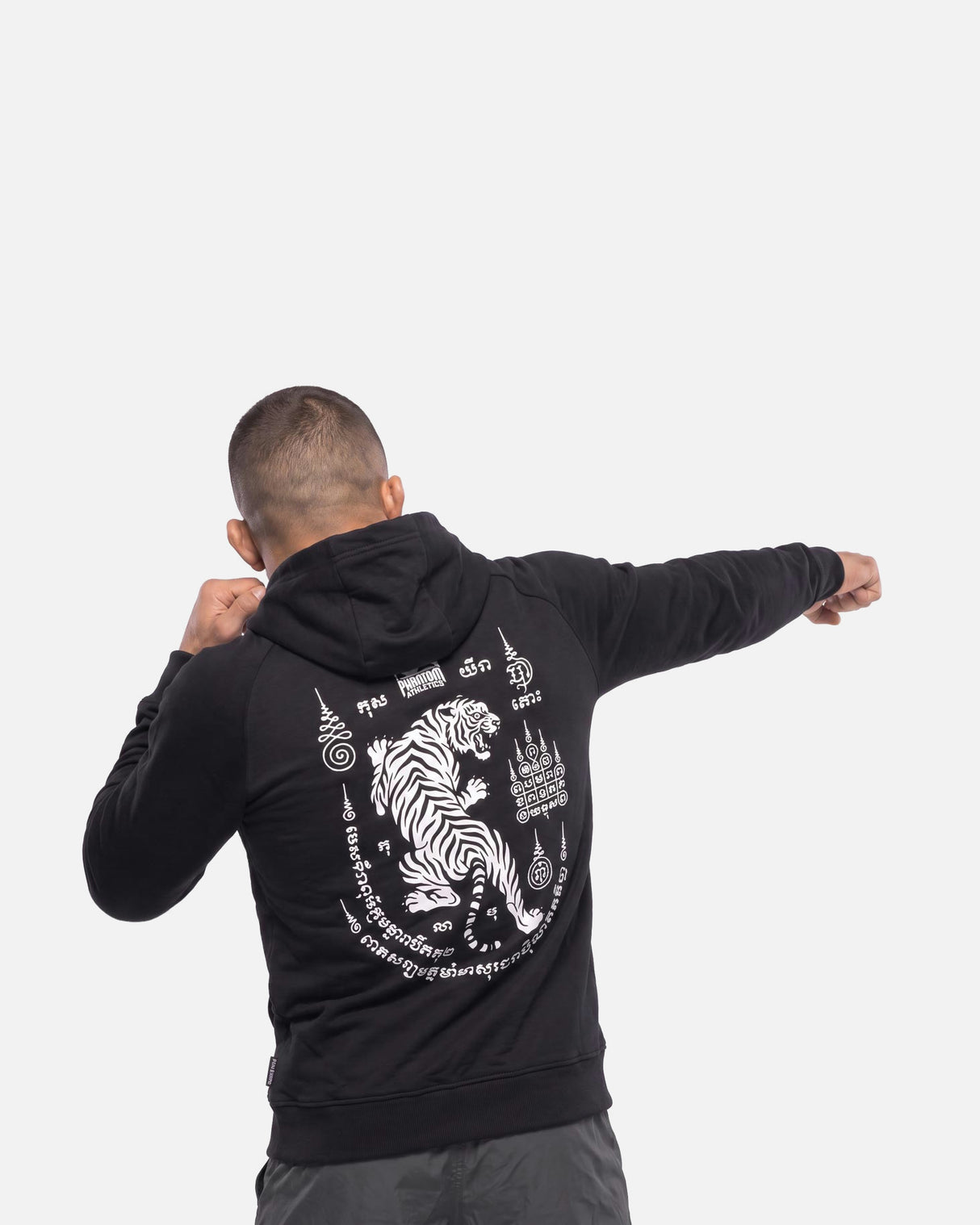 Phantom Athletics Hoodie Tiger Yant - Zwart
