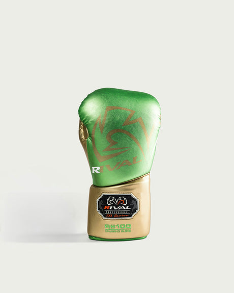 Rival Bokshandschoenen RS100 Pro Sparring - Groen/Goud
