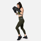 Hayabusa Leggings High Rise 3/4 Dames - Olijfgroen