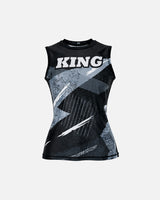 King Pro Boxing Rashguard Shadow 1 Dames - Zwart