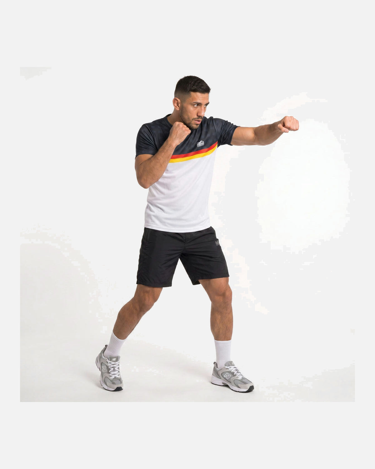 Phantom Athletics T-Shirt EVO+ Germany - Wit/Zwart/Rood/Goud