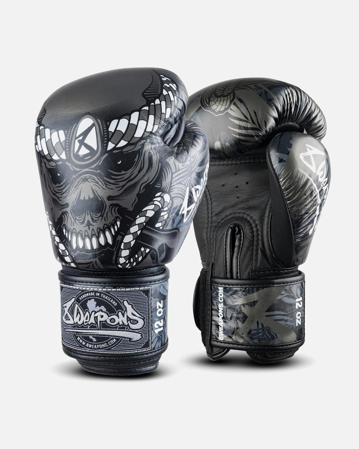 8 WEAPONS Bokshandschoenen Bone Island - Zwart