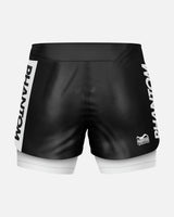 Pantaloncini a compressione Phantom Athletics Fusion-R 2in1 Ranked – Nero/Bianco