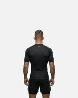Phantom Athletics Rashguard EVO Apex Korte Mouwen - Zwart/Grijs