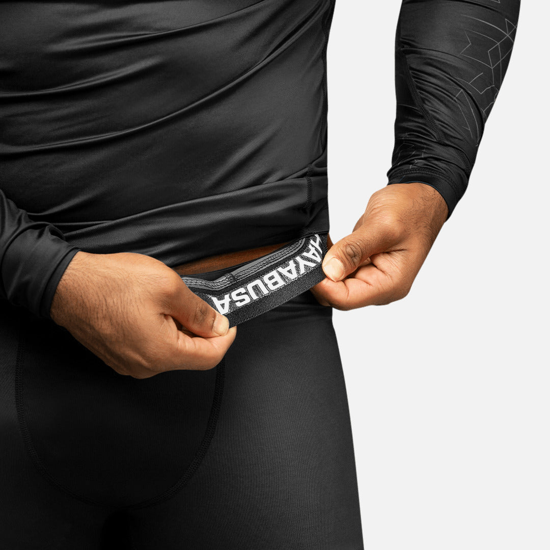 Hayabusa Compressie Shorts Geo - Grijs