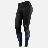 Hayabusa x UFC BJJ Leggings Dames - Zwart/Blauw