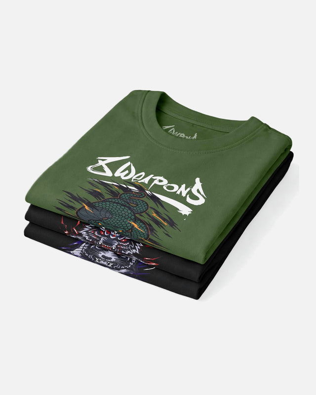 8 WEAPONS T-Shirt Beastial Viper – Khaki