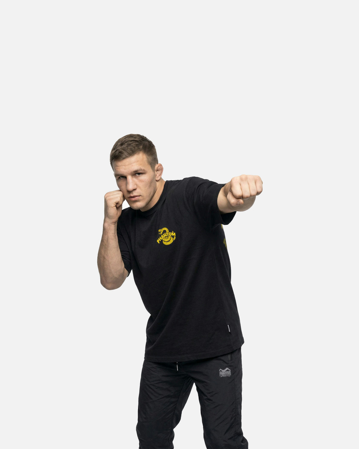 Phantom Athletics T-Shirt DON'T TREAD ON ME - Zwart/Geel