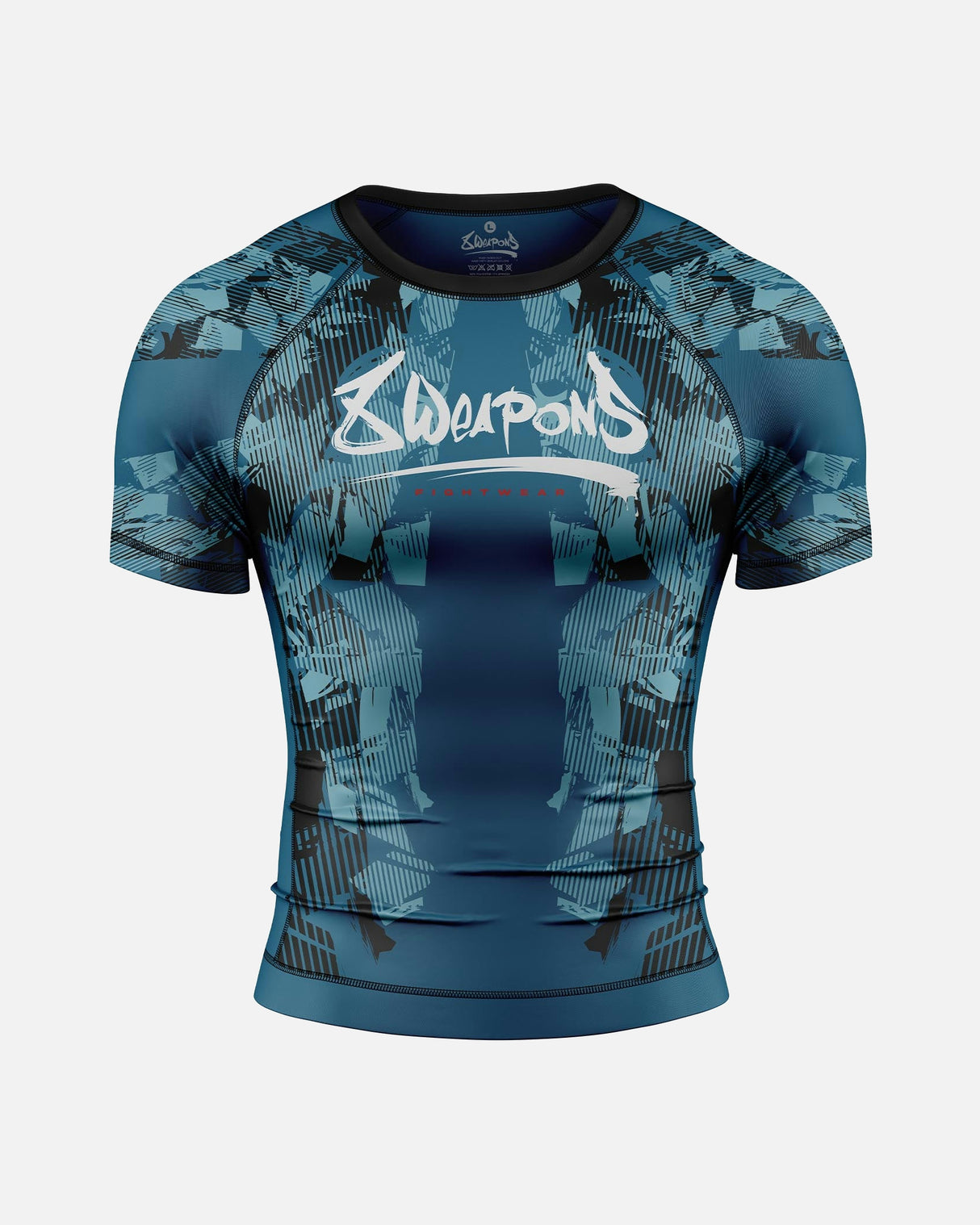 8 WEAPONS Rashguard Hit 2.0 - Donkerblauw/Zwart