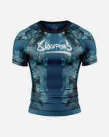 8 WEAPONS Rashguard Hit 2.0 - Donkerblauw/Zwart