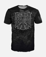 T-shirt d'entraînement Phantom Athletics EVO Germany Silver Eagle – Noir/Gris