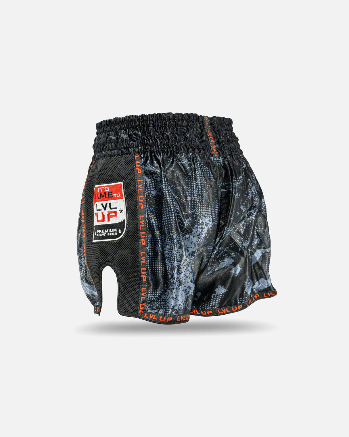 LVL UP Muay Thai Shorts TKO - Zwart
