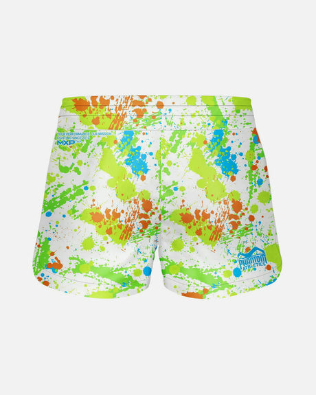 Phantom Athletics MMA Shorts Fusion Splatter – White/Neon
