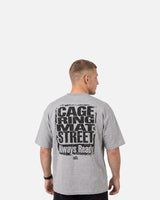 Phantom Athletics T-Shirt Cage Ring Mat Street - Grijs