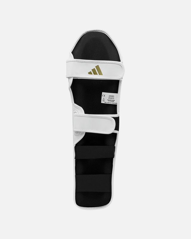 Adidas Schienbeinschoner Speed Thai Shin-n-Step – Weiß/Gold