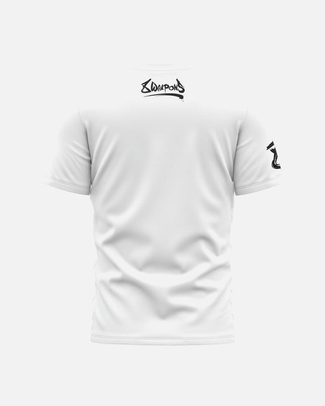 8 WEAPONS T-Shirt Sak Yant Tigers - Wit